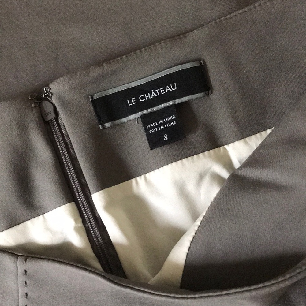 Le Chateau Grey High Waisted Skirt - Picture 6 of 8